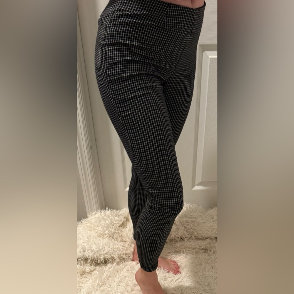 Calvin Klein - Black & White Checkered - Pants - Stretch